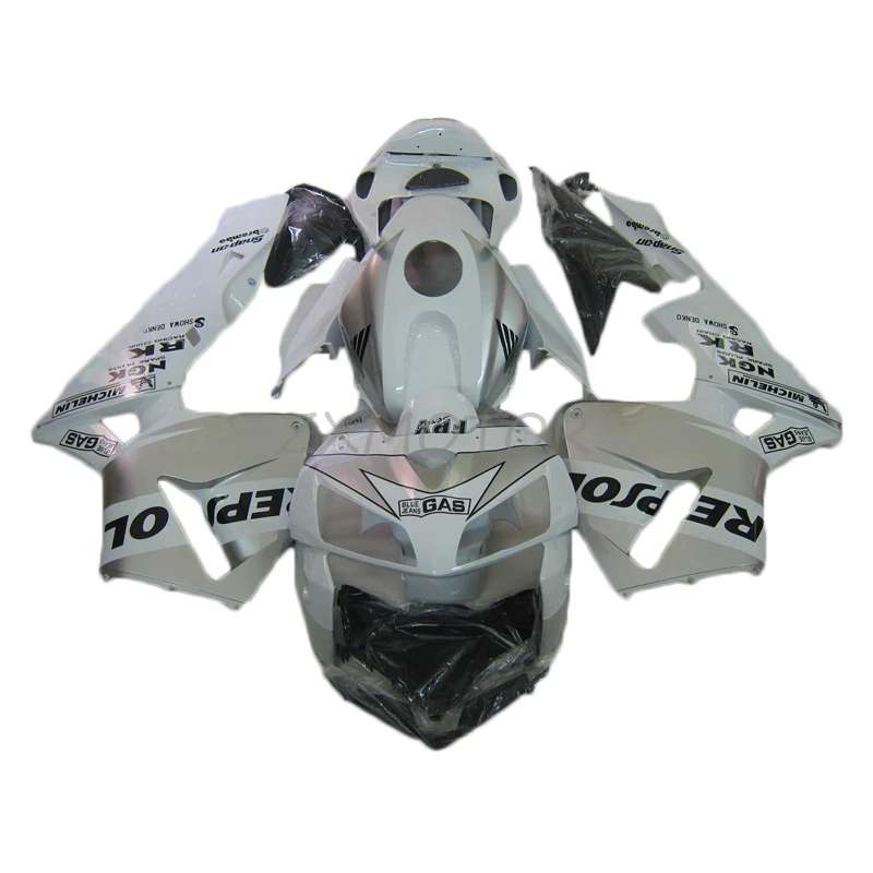 ABS Injection Motorcycle fairings for HONDA CBR 600 RR 2005 2006 White Silver Fairing set CBR600RR 05 06 Plastic Bodywork BE01