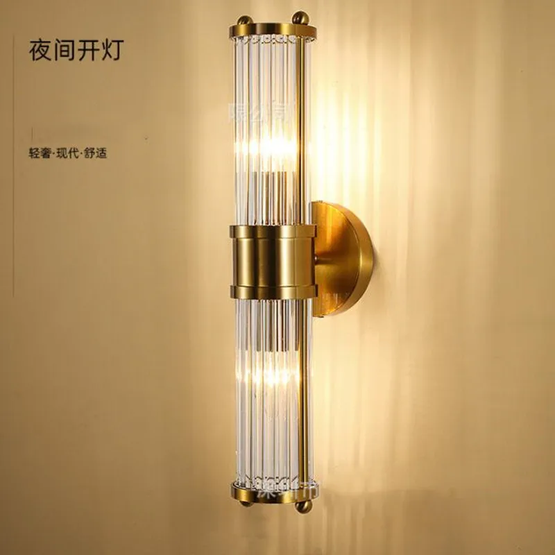 

Modern Crystal Wall Light Nordic Minimalist Sofa Background Sconce Lamp For Dining Living Room Bedside LED Indoor Wall Lamp