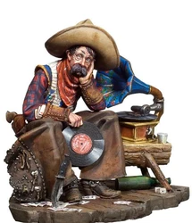 Resin Figure 1/32 54mm ancient man sit include Instruments Model Unassambled Unpainted Figure Building Kit