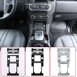 For Land Rover Discovery 4 LR4 2010-2016 Car Styling ABS Gloss Black Center Console Gear Shift Frame Cover Trim Accessories