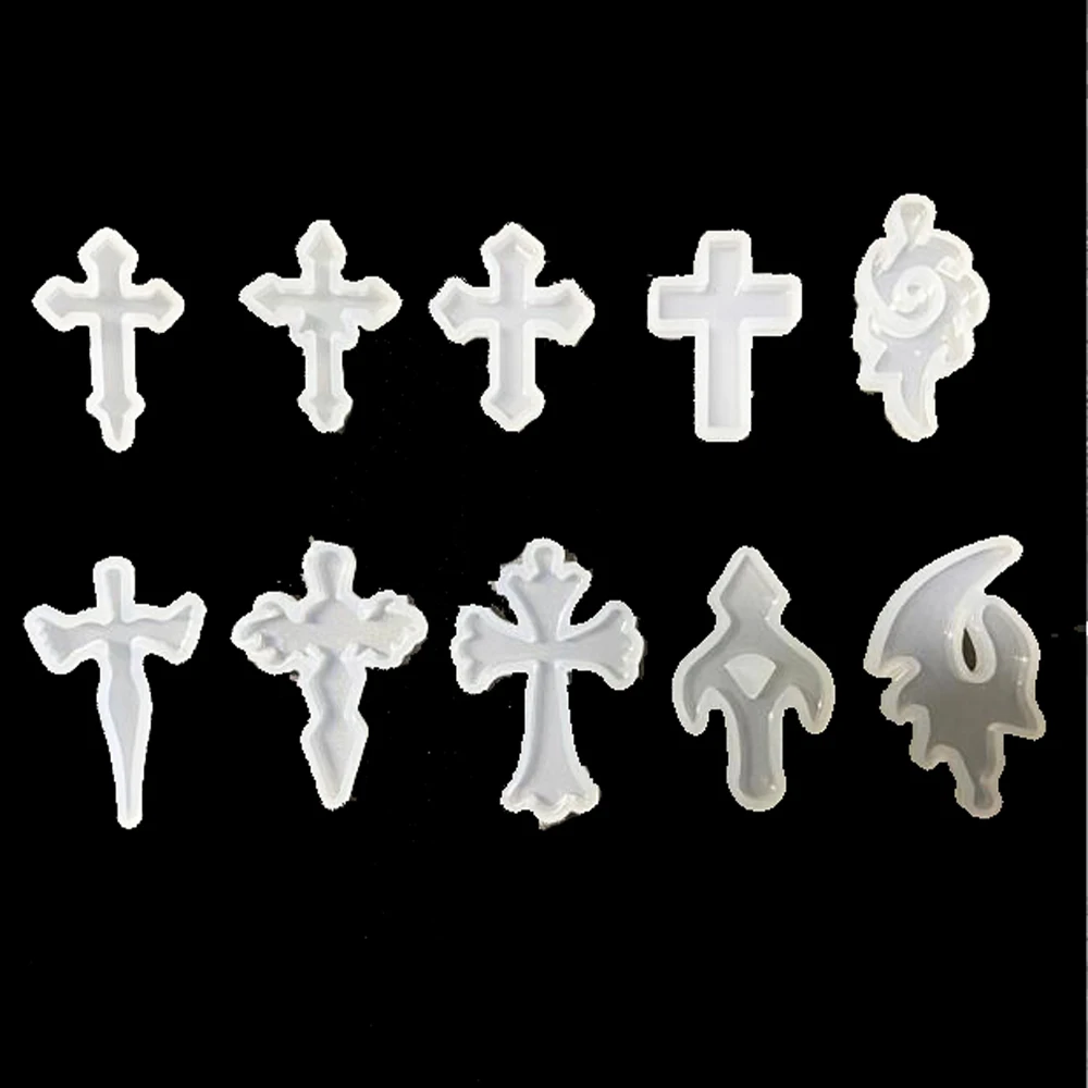 

Cross Star Jewelry DIY Making Tools Key Chain Pendant Silicone Mold Resin Silicone Mould Handmade UV Epoxy Resin Molds