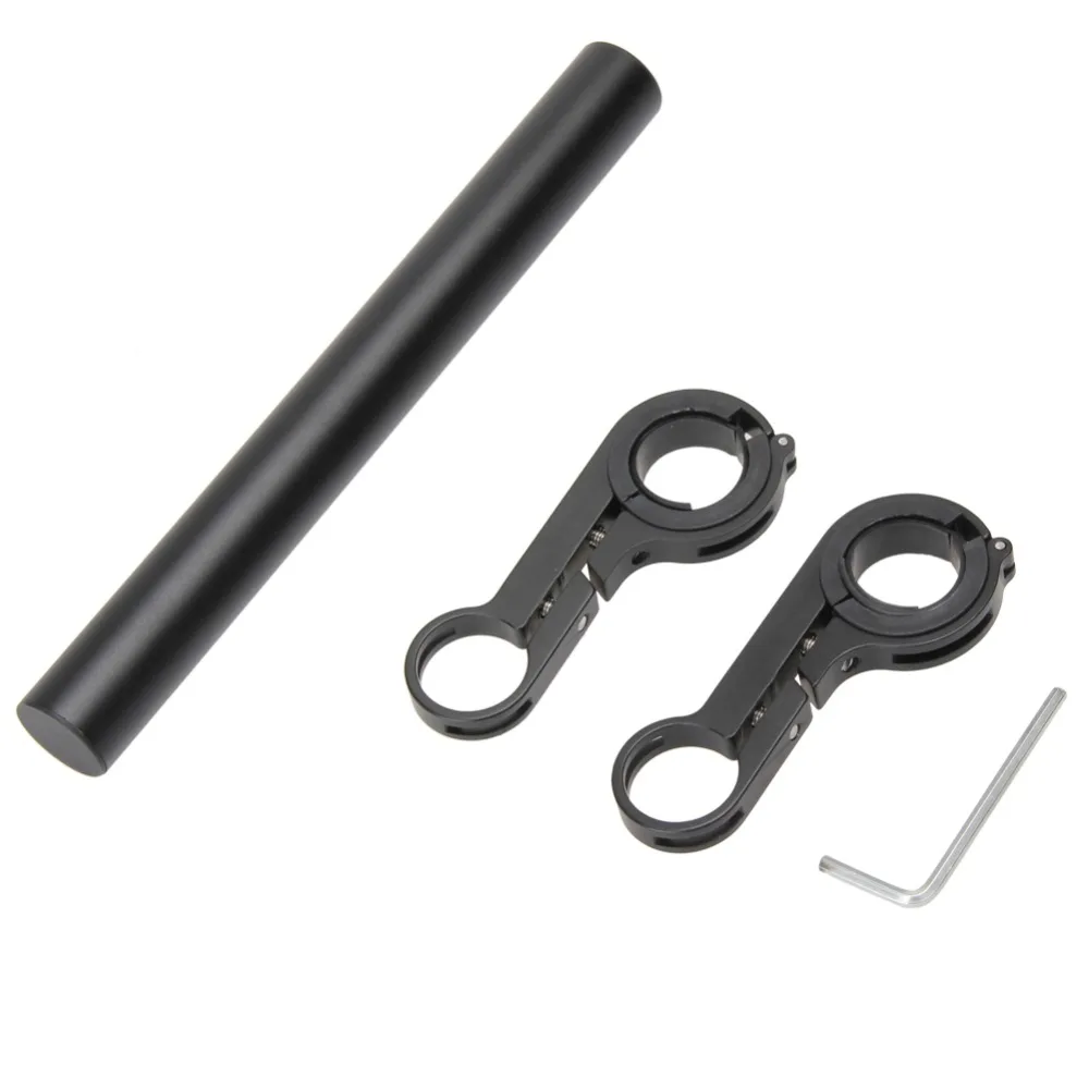 Motorcycle Aluminum Alloy Carbon Road Handlebar Integrated Aero Stem Flare Set Bar Extender Winding Mtb Bike Accessories