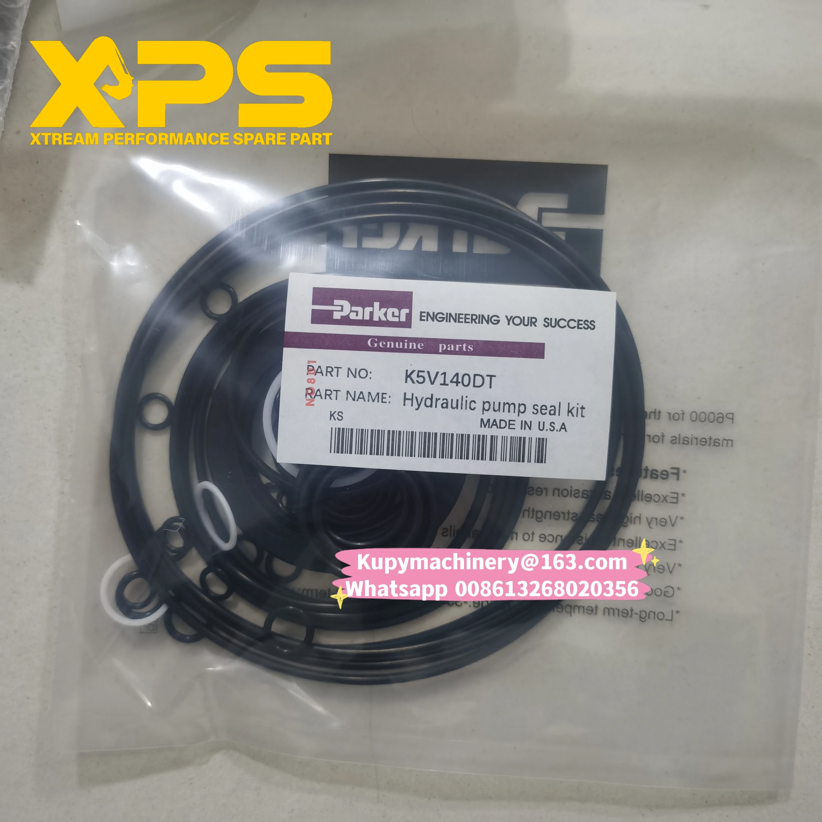 

XPS K3V112 K5V80 K5V140 K5V160 K5V200 Excavator Repair Kit Hydraulic Pump Seal Kit