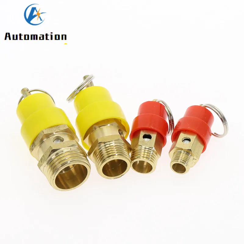 1KG - 12KG Air Compressor Safety Release Relief Valve Connector Air Gas Pressure Relief Regulator 1/4\'\' 3/8\