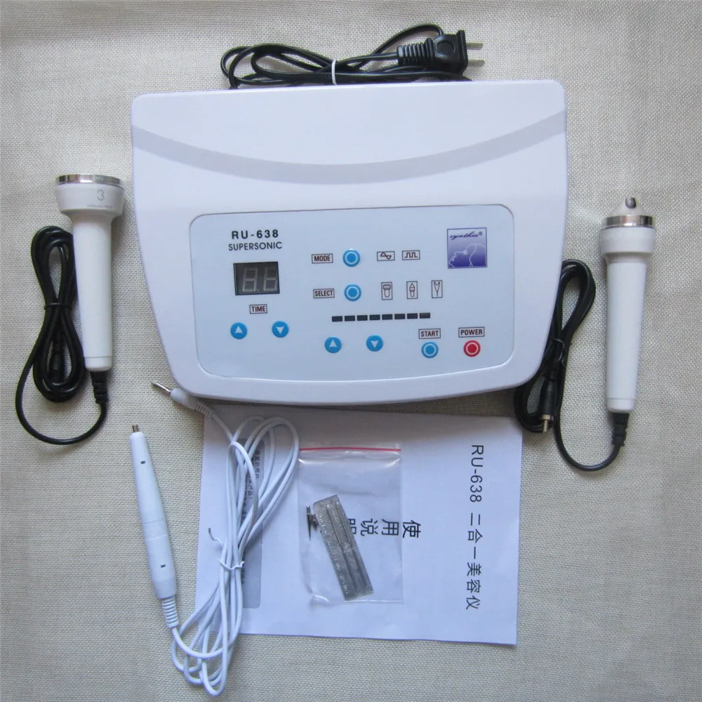 

Hotsale 2 in 1 Ultrasonic Face Rejuvenation Skin Spot Warts Removal Beauty Spa Device