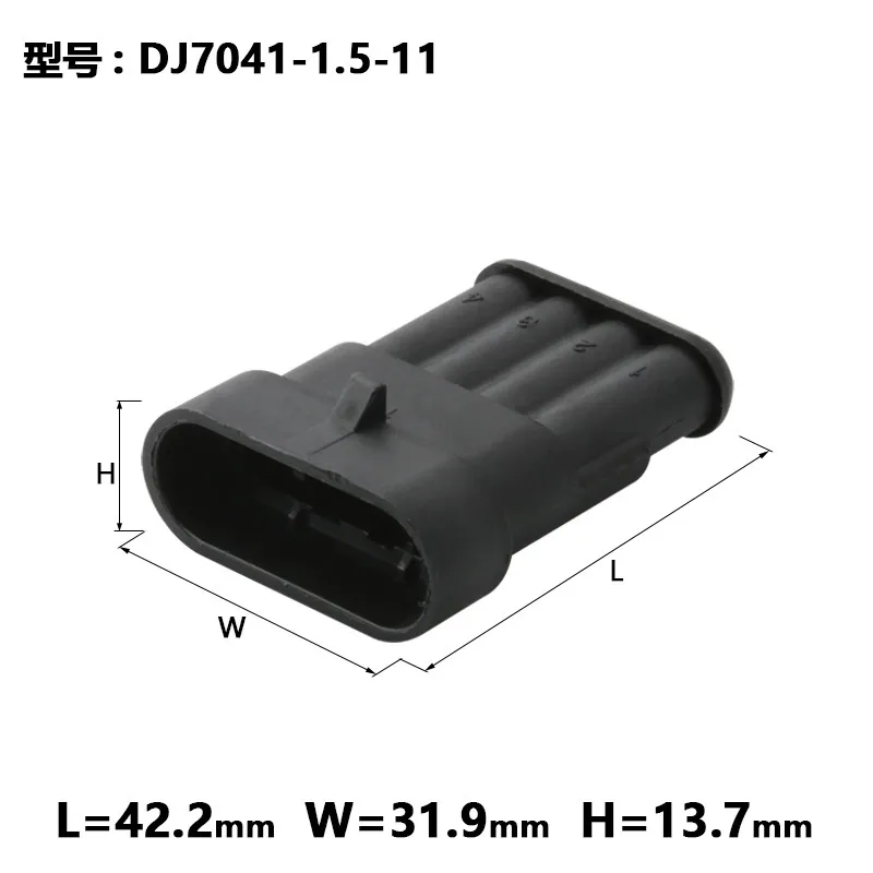 1set Amp automobile waterproof connector dj7041-1.5-11 21 connector 282106-1 282088-1