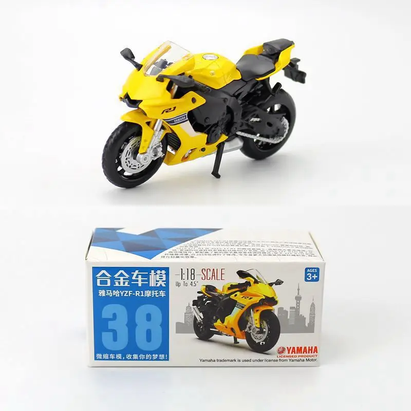 Caipo 1:18 Yamah YZF-R1 Alloy&Plastic Motorcycle For Boy Toy Collection Friend Children Gift