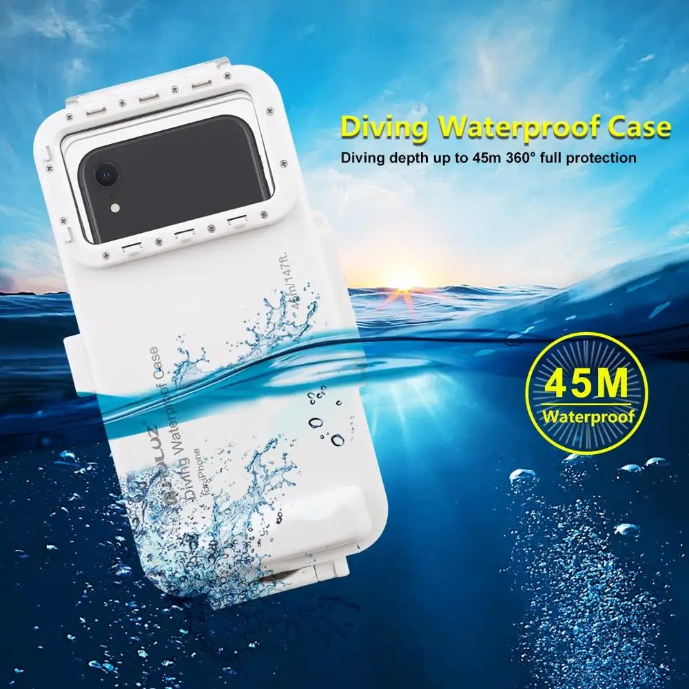 Imagem -03 - Puluz para Iphone 11 Case de Mergulho 45m à Prova Impermeável Água Habitação Foto Vídeo Tendo Subaquática Snorkeling Capa Ios 13.0 ou Acima Versão