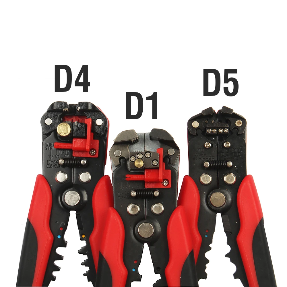 HS-D1 D4 AWG24-10 0.2-6.0mm2 3 in 1 Multifunctional automatic Stripping  pliers Cable wire Crimping Cutting wire cutter stipper