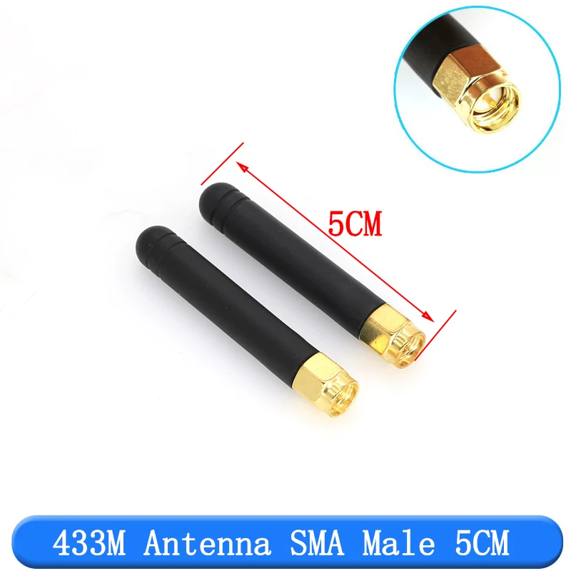 2PCS 433MHz Antenna 3dBi SMA Male Connector 433 mhz directional antena 433M waterproof antenne for Lorawan