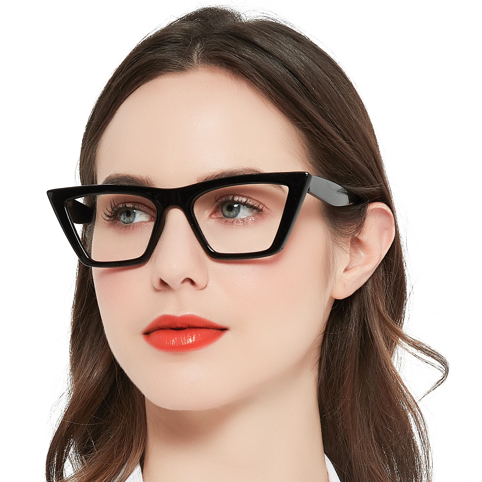 Cat Eye Reading Glasses Women Luxury Brand Clear Lens Eyewear Presbyopia Glasses Oversized Female Reader Glasses1 1.5 1.75 2 2.5