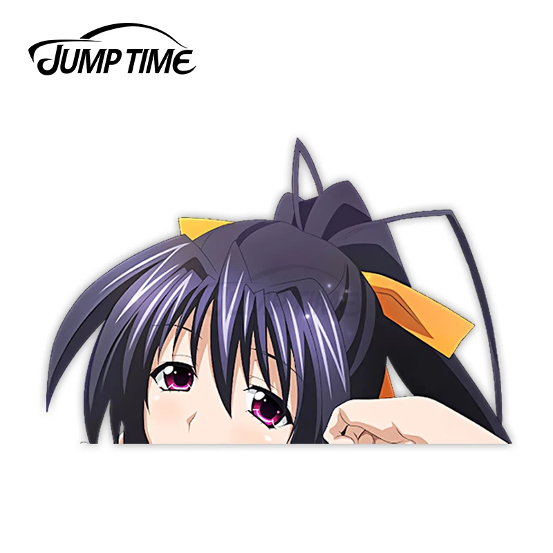 Jump Time Anime High School DxD Himejima Akeno 155 8 Bumper Window Helmet Vinyl Decal Peeker Car Stickers