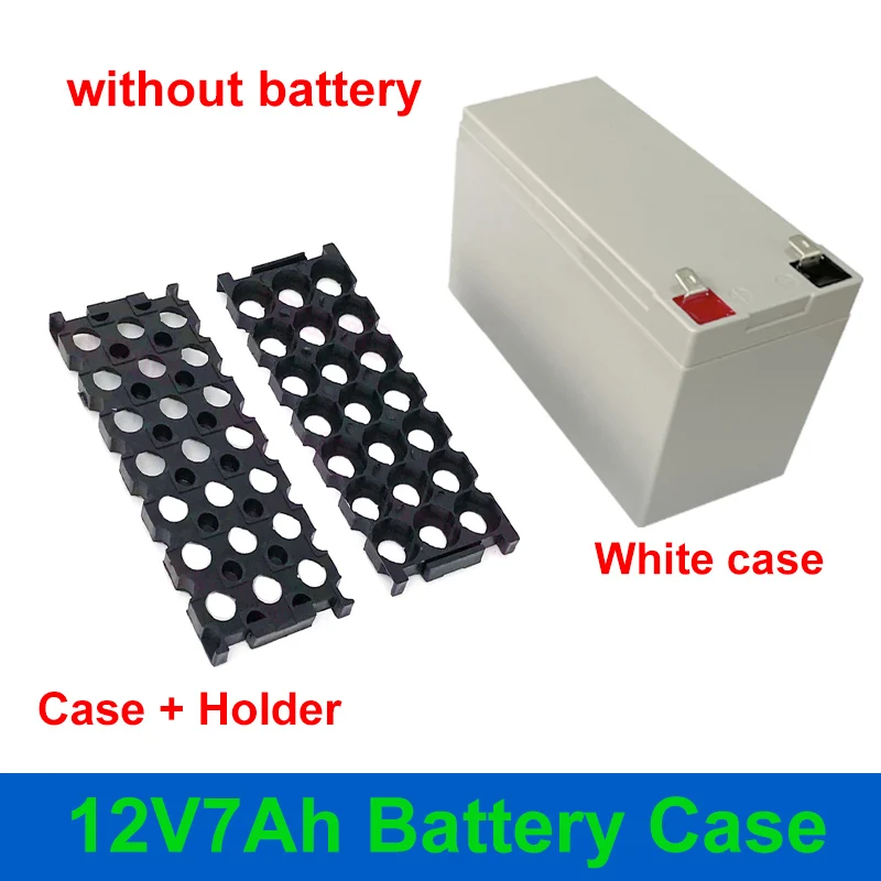12V 7Ah Batterij Case Fit 21Pcs 18650 Cellen 12V7Ah Lege Doos 3*7 Houder 3S25A Bms Nikkel strip Opbergdoos Voor Diy Batterij