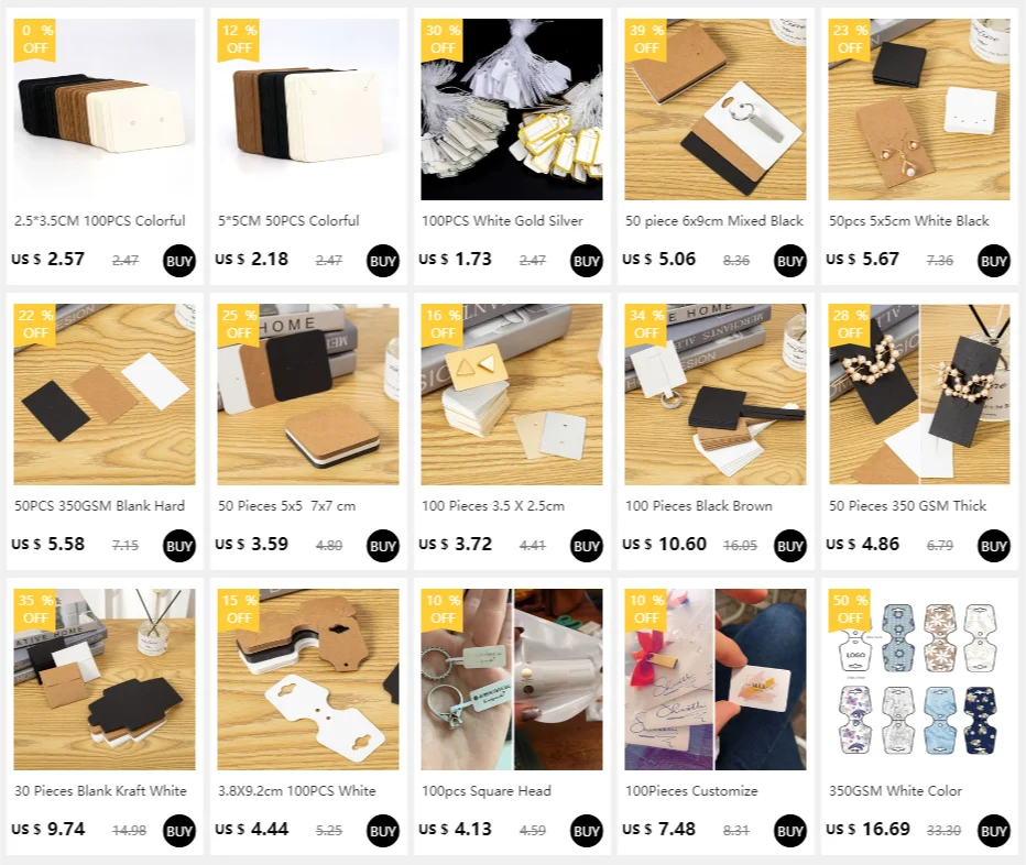 100 Stück Weißgold platte Silber Farbe Rechteck Papiere tikett Preis schild mit Seil Schmuck Geschenk karte handgemachte DIY Back zubehör – Detail 5