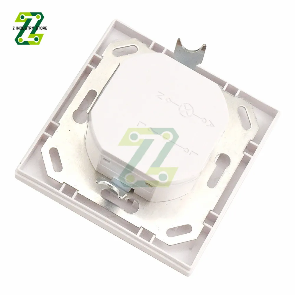 PIR Motion Sensor Switch AC 110V-240V Recessed Infrared Smart Human Body Sensor Wall Switch Adjustable Time