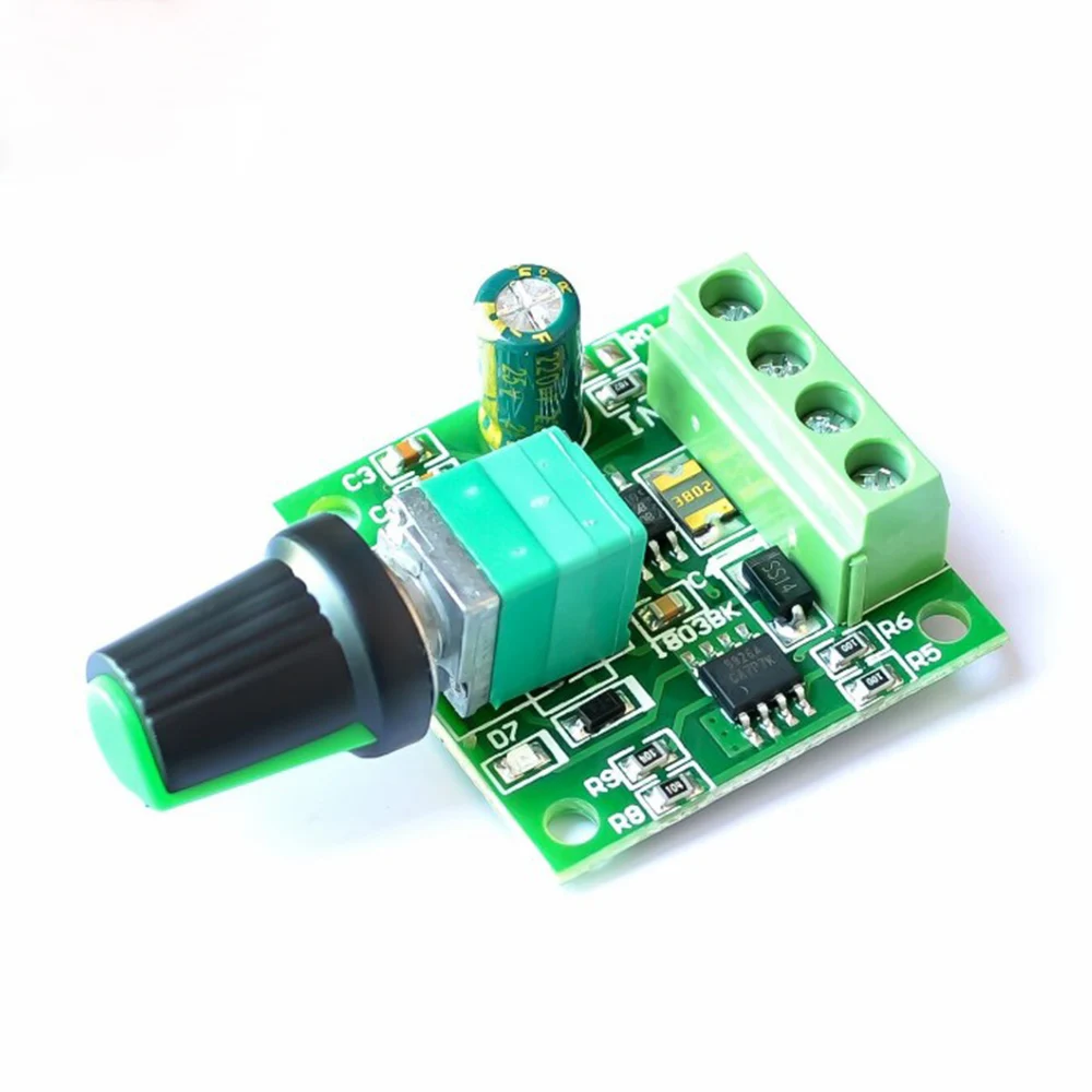 DC 2A 1.8V 3V 5V 6V 12V PWM Low Voltage Adjustable Switch Motor Speed Controller