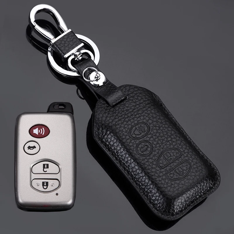 Leather Car Key cover key case For Toyota Land Cruiser Prado 150 Camry Prius Crown Subaru 2013 2014 Foreste Outback XV