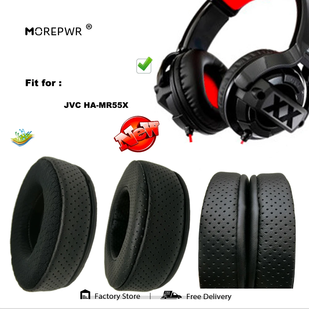 

Morepwr новые обновленные Сменные амбушюры для JVC HA-MR55X, детали гарнитуры, Кожаная подушка, бархатные амбушюры