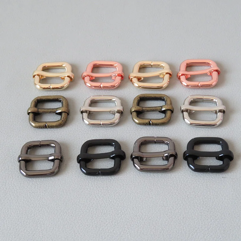 20Pcs/Pack Wholesale 15mm Webbing Straps Metal Buckle Bag Accessory  Belt Loop Clasps Backpack Dog Pet Collar Ring