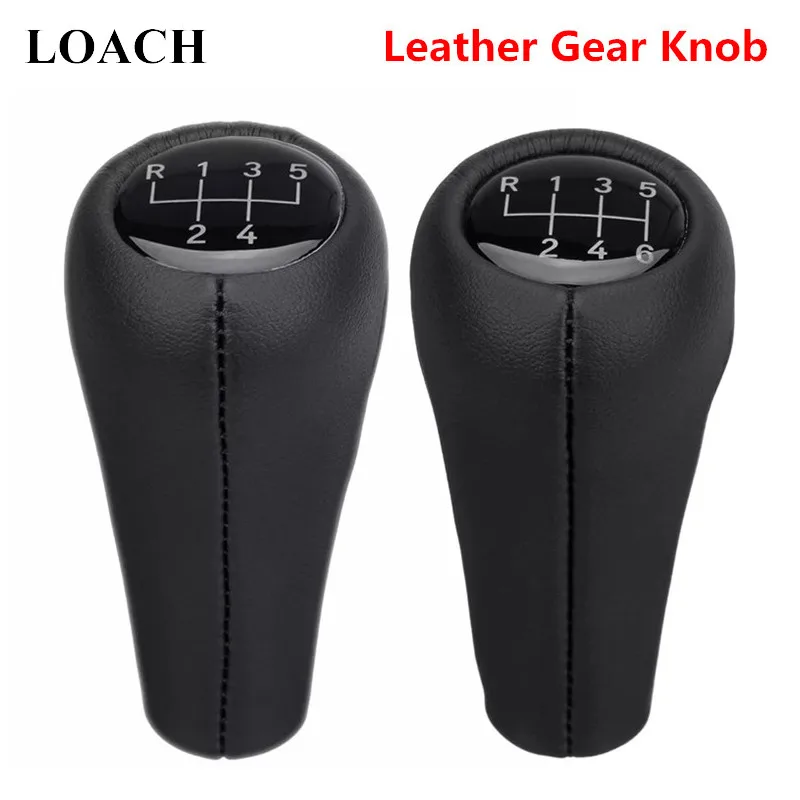 56 Speed Leather Gear Shift Knob for BMW E28 E30 E32 E34 E36 E38 E39 E46 X1 X3 X5 Z1 Z3 Z4 Pen POMO Shifter Stick Lever Headball