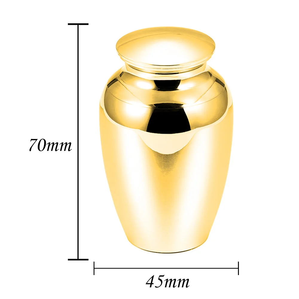 70x45MM Pet Cremation Ashes Urn  Mini Keepsake Urn Angel Wings Aluminum Alloy Memorial Urns for Dogs Cats Ashes Holder-Customize