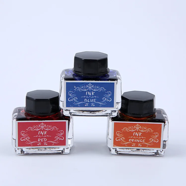 Feather Dip Pen Color Ink 15ml/bottle  Non Carbon Fountain Ink