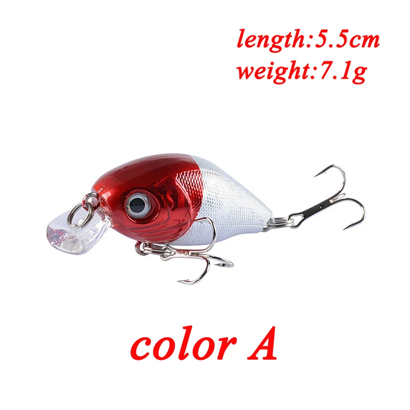 POETRYYI 1pcs/lot Fishing Lures Kit Plastic Crank Bait 7.1g/5.5cm Wobblers Crankbait Tackle Bass Bait Spinners for Fishing