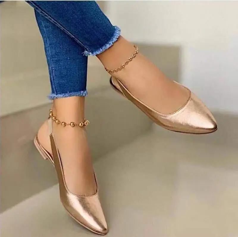 Summer Fashion Women\'s Sandals Buckle Ankle Solid Color Short Sandals Sexy Pointed Toe Slingback Party Ladies Dress Sandals