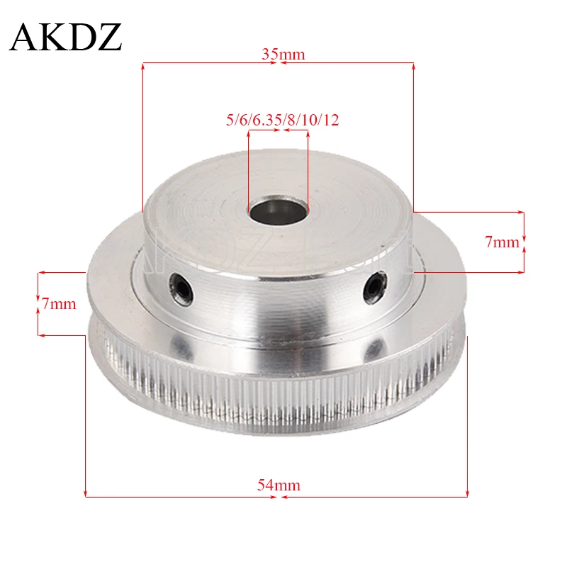 80 Teeth 2M 2GT Synchronous Pulley Bore 5/6/6.35/ 8/10/12mm For Width 6mm 2MGT Timing Belt GT2 Pulley Belt 80Teeth 80T