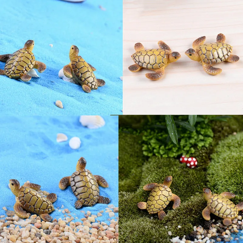 NEW Home Decoration DIY Dolls Bonsai Figurines Gifts Sea Turtle Model 1PC / 2PCS Miniatures Fairy Garden Decoration