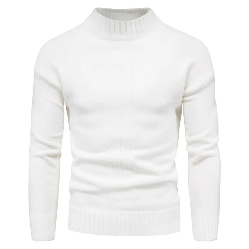 Mens Cashmere Rollkragenpullover Beiläufige Gestrickte Pullover Pullover Männer Einfarbig Business Casual Strickwaren Pullover Männlichen XXL