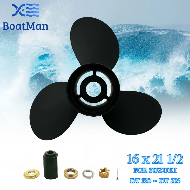 

Boat Propeller 16x21 1/2 For Suzuki Outboard Motor 150-300 HP Aluminum 15 Tooth Spline Engine Part Outlet 99105-00800-215