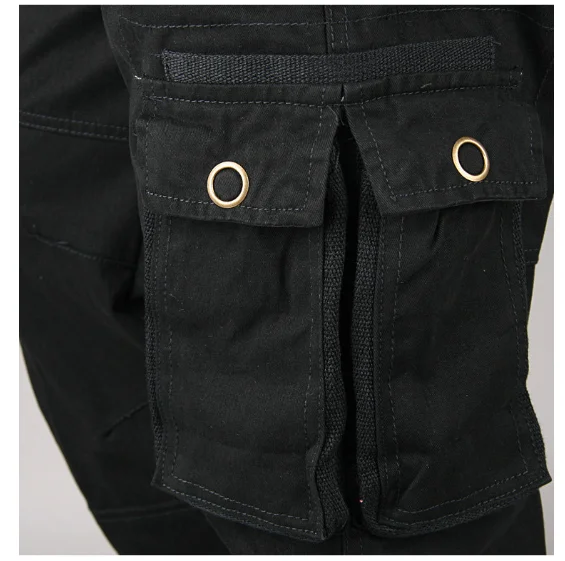 Pantalones militares tácticos con múltiples bolsillos para hombre, pantalón largo de algodón, informal, para primavera y otoño