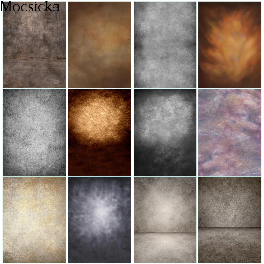 Vintage Backdrop for Newborn Kids Photography Old Master Abstract Photo Background Retro Texture Tool for Photographic Props