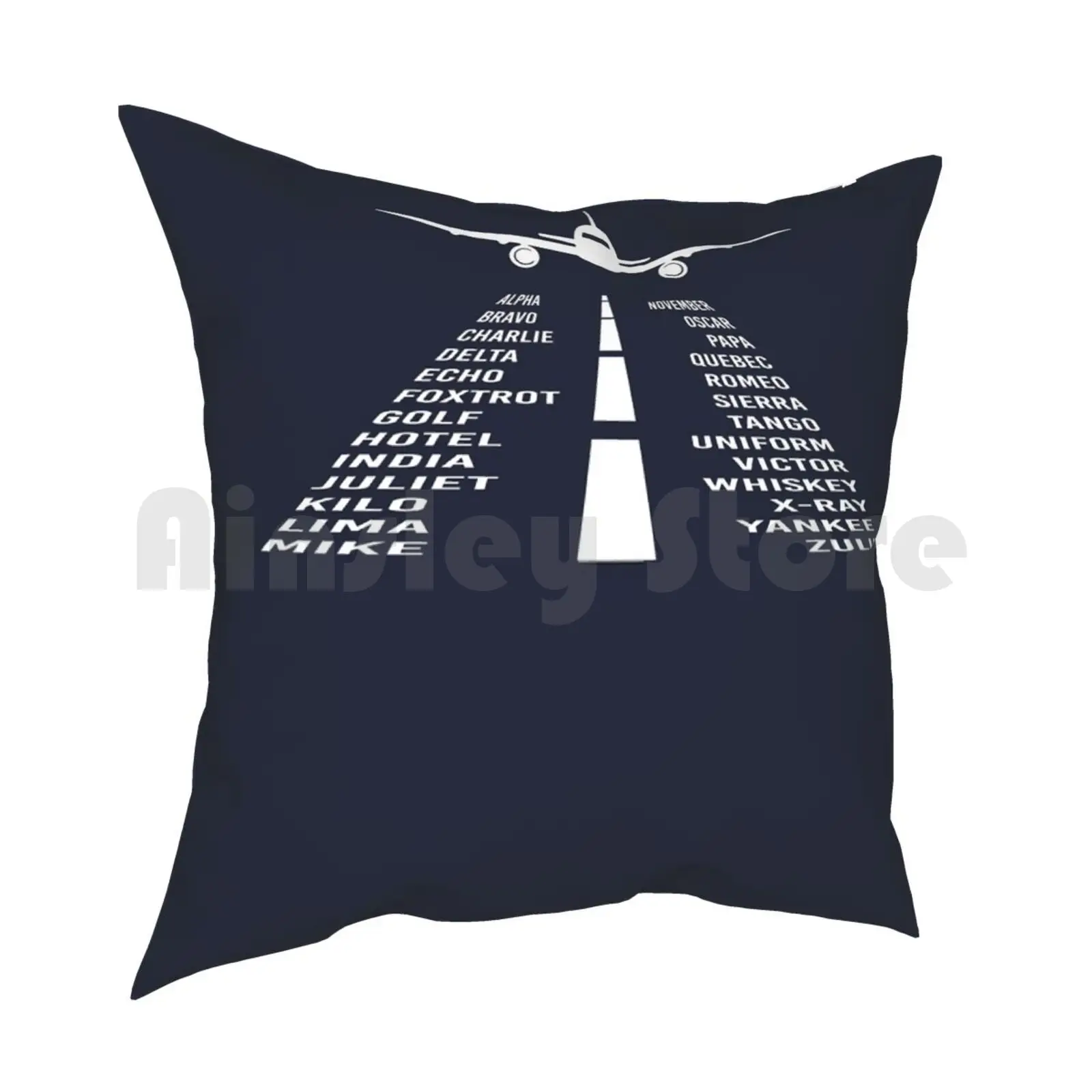 Airplane Phonetic Alphabet | Pilot Gift Pillow Case Printed Home Soft Throw Pillow Airplane Military For Men Aviation