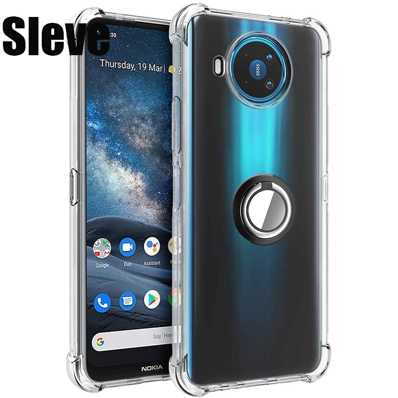 For Nokia 8.3 5G Case Shockproof Soft Finger Ring Clear Case For Nokia 8.3 Nokia8.3 5G TA-1243 TA-1251