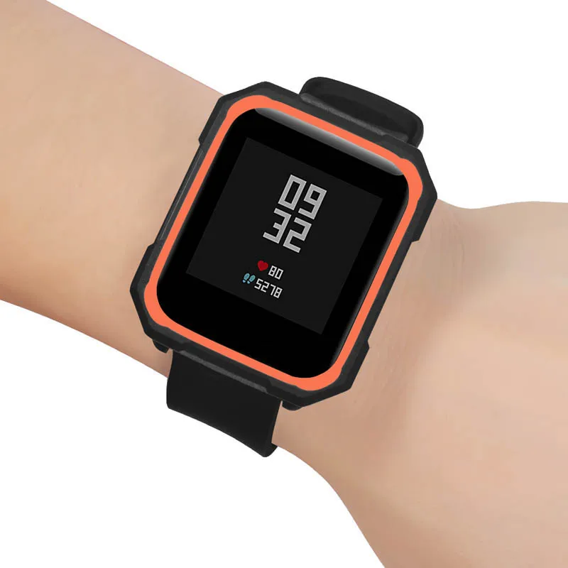 Protective TPU Soft Case Cover Frame Shell Accessories for Amazfit Bip Bit Youth Watch ND998