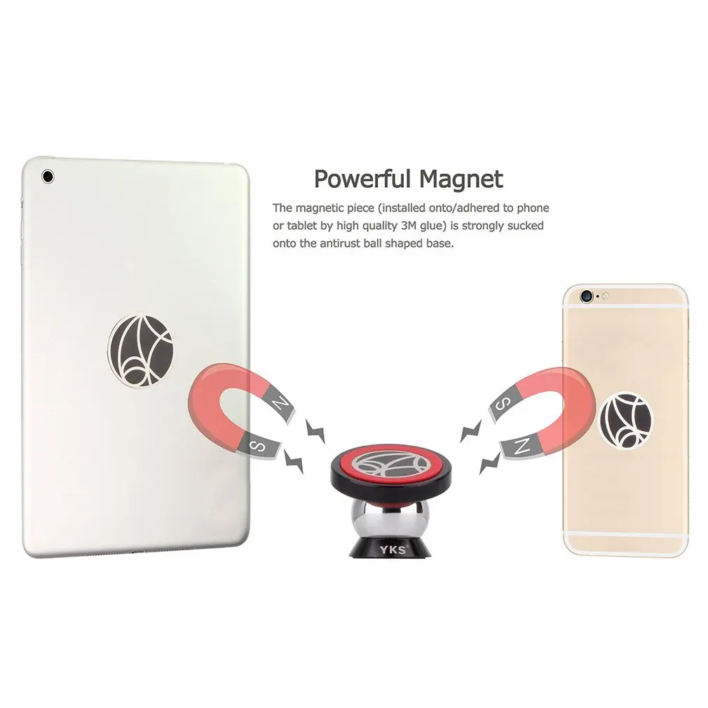 Car Phone Holder Magnetic Stand Aluminum Alloy for Smartphones and Tablets Universal bracket windshield holder for GPS durable