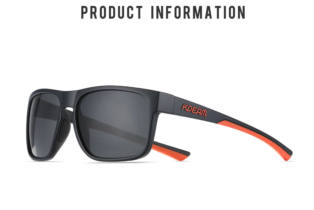 KDEAM Neue Polarisierte Sonnenbrille der Männer Platz Im Freien Photochrome Sonnenbrille Frauen Nicht-Slip Nase Pad Volle Zubehör Enthalten – Detail 6