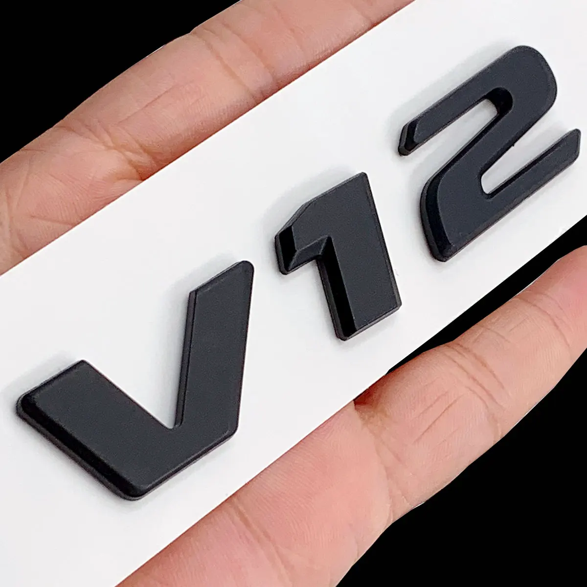 V12 Emblem Logo For Mercedes Benz W212 W213 E63s W205 C63s X253 Glc63s W166 C292 GLE63s GLS63s AMG Emblems Badges Sticker