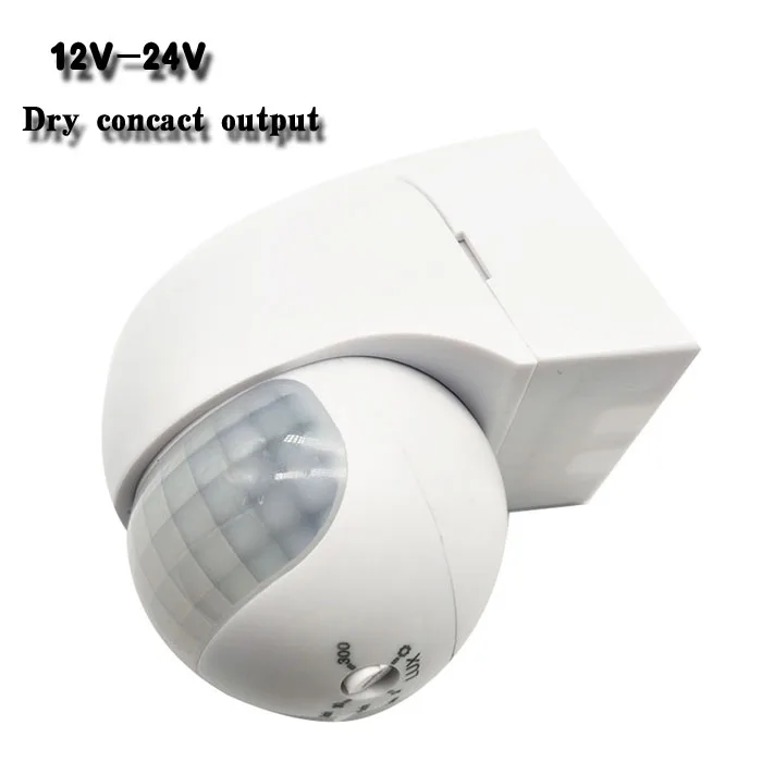New Style Outdoor Electric Unit DC 12V-24V 180 Degree Motion Sensor Detector Switch Dry Contact Output