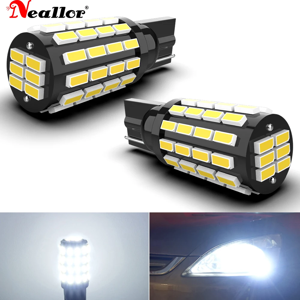 

2x High Power W5W T10 194 168 LED Canbus Extreme Bright 54 SMD 3014 Chip Bulbs Car Parking Backup Reverse Wide Lights 2821 2825