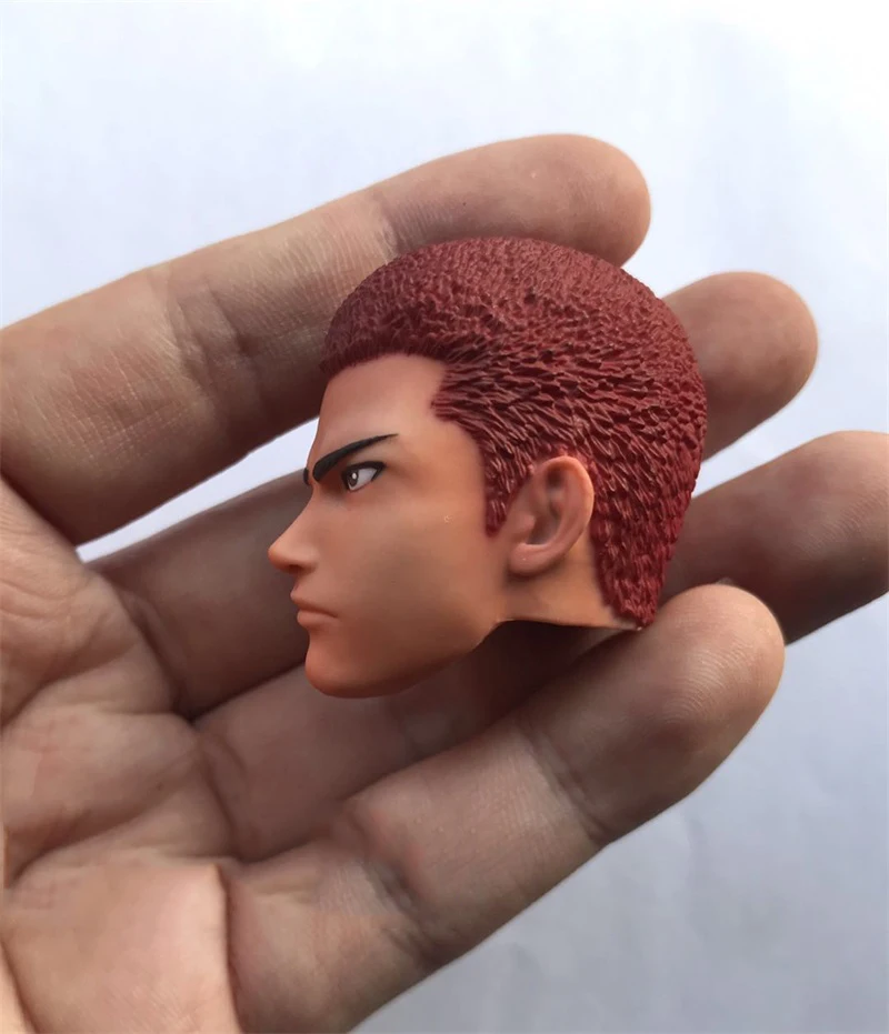 W magazynie na sprzedaż 1/6 figurki z kreskówek koszykówka Yingmu Power Forward rzeźba męskiej głowy dla zwykłych 12-calowych lalek figurki