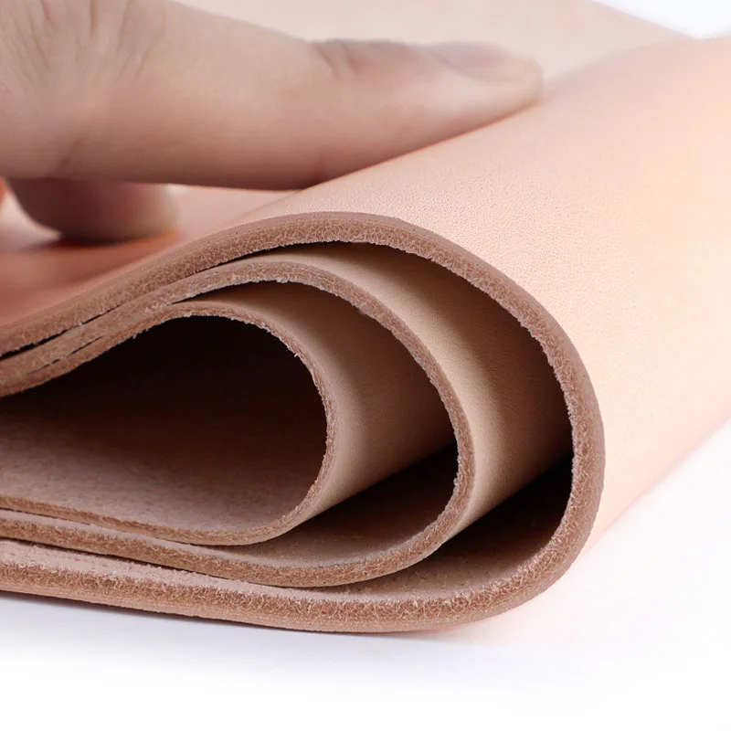 DIY Art Craft Sewing Accessory Genuine-Leather-Fabric Vegetable Tanned Cowhide Material Fabric Piece, Real Leather For Furniture