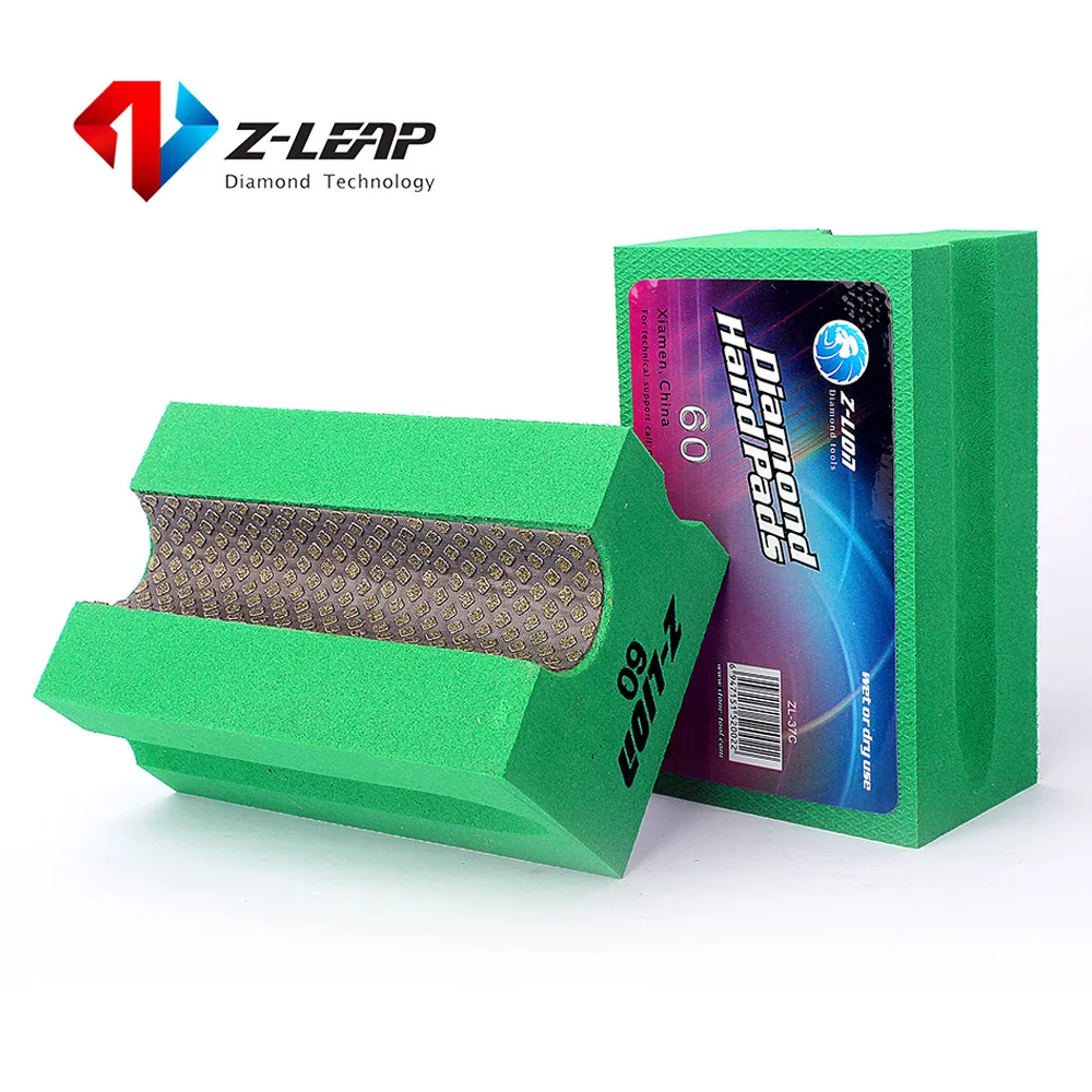 Z-LEAP V20 Diamond hand polishing pad stone polishing hand wiper glass polish grinding ceramic tile diamond abrasive pads