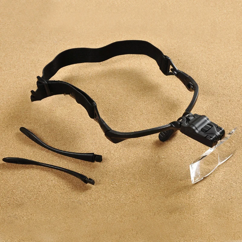 Magnifying Glass Head Mounted And Glasses Model Detail Modify/Embroidery Auxiliary/Eyelash Extension With LED Light Modeling