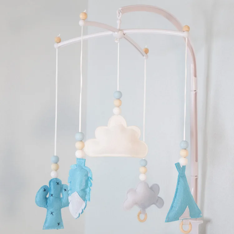 Baby Bed Bell Ins Home Furnishing Felt Wind Chimes Bed Curtain Matching Decorative Ornaments Photography Props Tent Wind Chimes