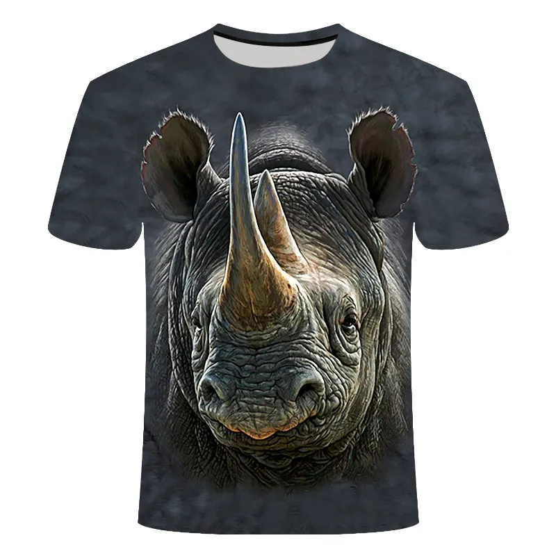 3D Orangutan Tiger T-shirt Men\'s Women\'s Animal Print Short Sleeve Fun T-shirt Summer XXS-6XL 2021 Polyester Material