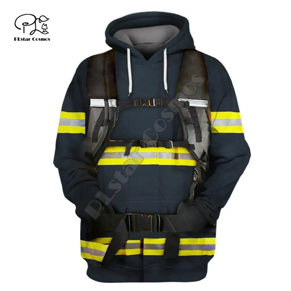 

Firefighter Suit 3D Print Hoodies Fireman 3D Hoodie Men Women New Fashion Hooded Sweatshirt Long Sleeve Pullover Style-3