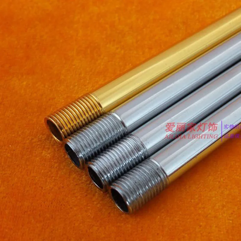 4 قطعة أسود أبيض كروم ذهبي اللون اثنين M10 الأسنان الخارجية مصباح أرضي كروم أنابيب مستقيمة ربط أنبوب أسنان مجوفة